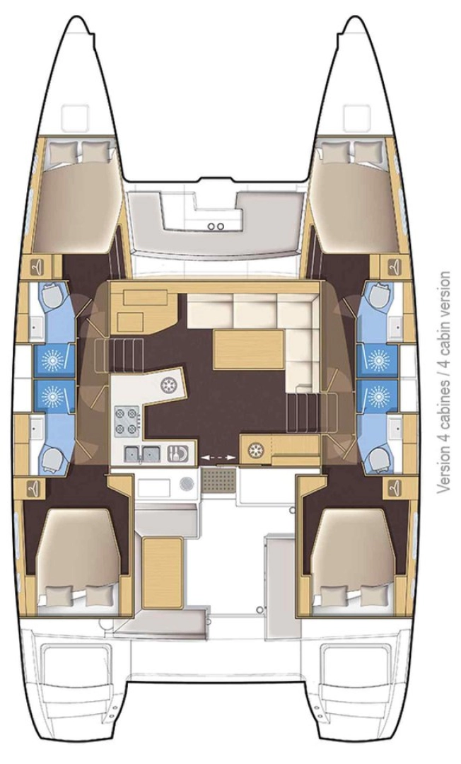 Boat rental Lagoon Lagoon 450 Sport Top in Palma de Mallorca on Samboat