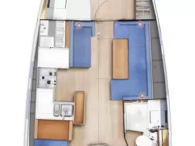 Jeanneau Sun Odyssey 410 in Gouvia on SamBoat