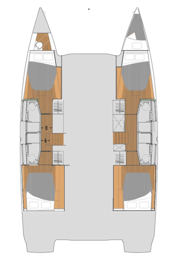 Catamaran rental in Ellinikó - Fountaine Pajot Elba 45