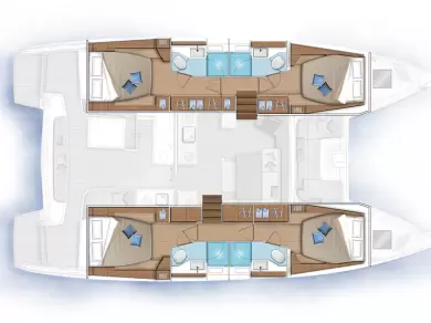 Bareboat Rental Catamaran Lagoon with a boat licence
