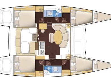 Lagoon Lagoon 380 S2 charter bareboat or captained in  Gouvia