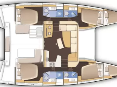 Catamaran rental with or without captain Lagoon Lefkáda