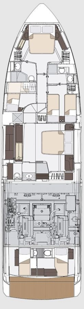 Azimut Azimut 68 charter bareboat or captained in  Podstrana