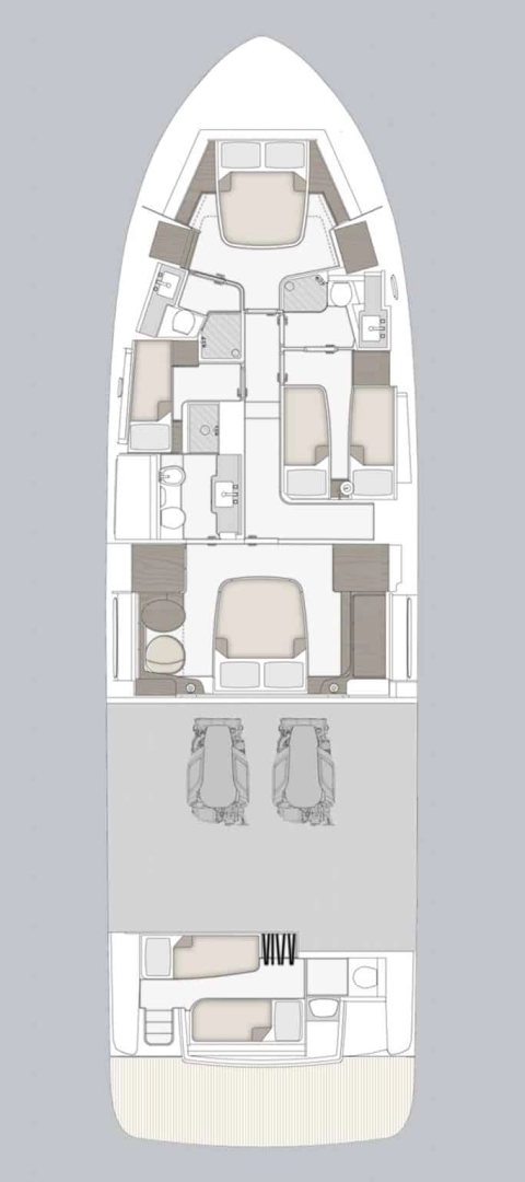 Yacht charter Podstrana cheap Azimut Magellano 66