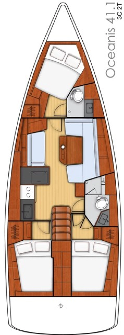 Sailboat rental in Alimos - Bénéteau Oceanis 41.1