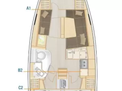 Sailboat rental in Seget Donji - Hanse Hanse 388
