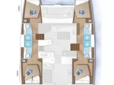 Bareboat Rental Catamaran Lagoon with a boat licence