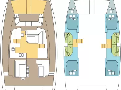 Bali Bali 4.5 charter bareboat or captained in  Le Marin