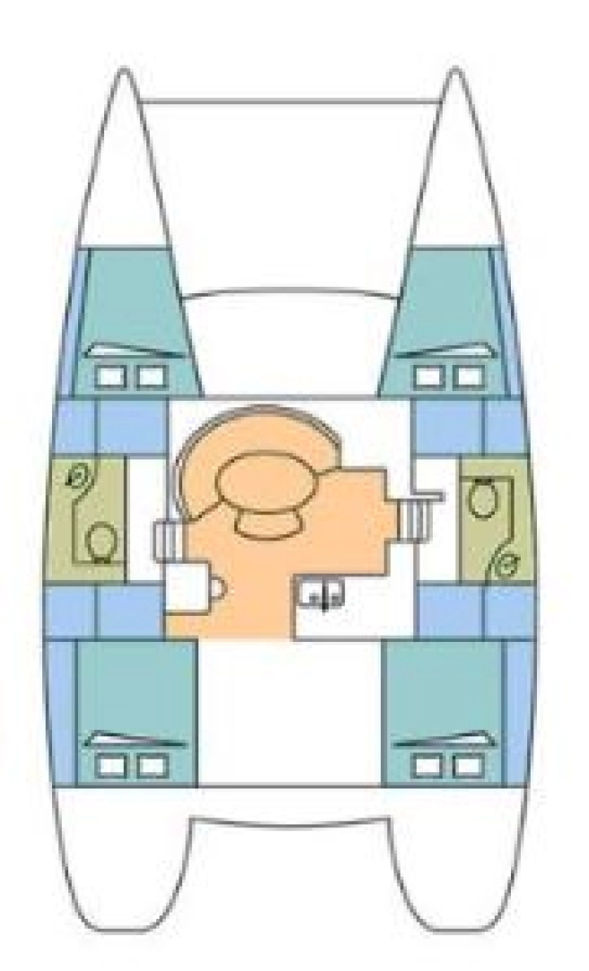 Bareboat Rental Catamaran Lagoon with a boat licence