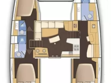 Lagoon Lagoon 42 charter bareboat or captained in  Kaštela