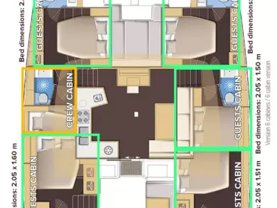 Yacht charter Kaštela cheap Lagoon 52