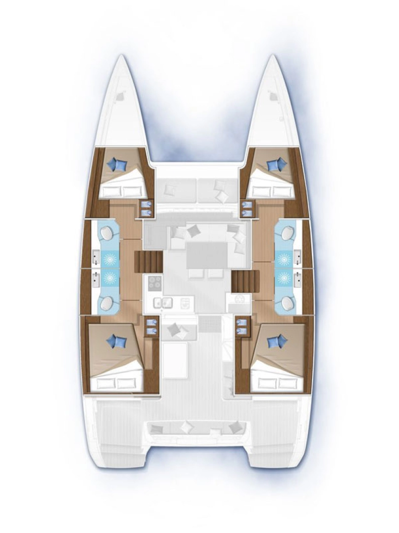Bareboat Rental Catamaran Lagoon with a boat licence