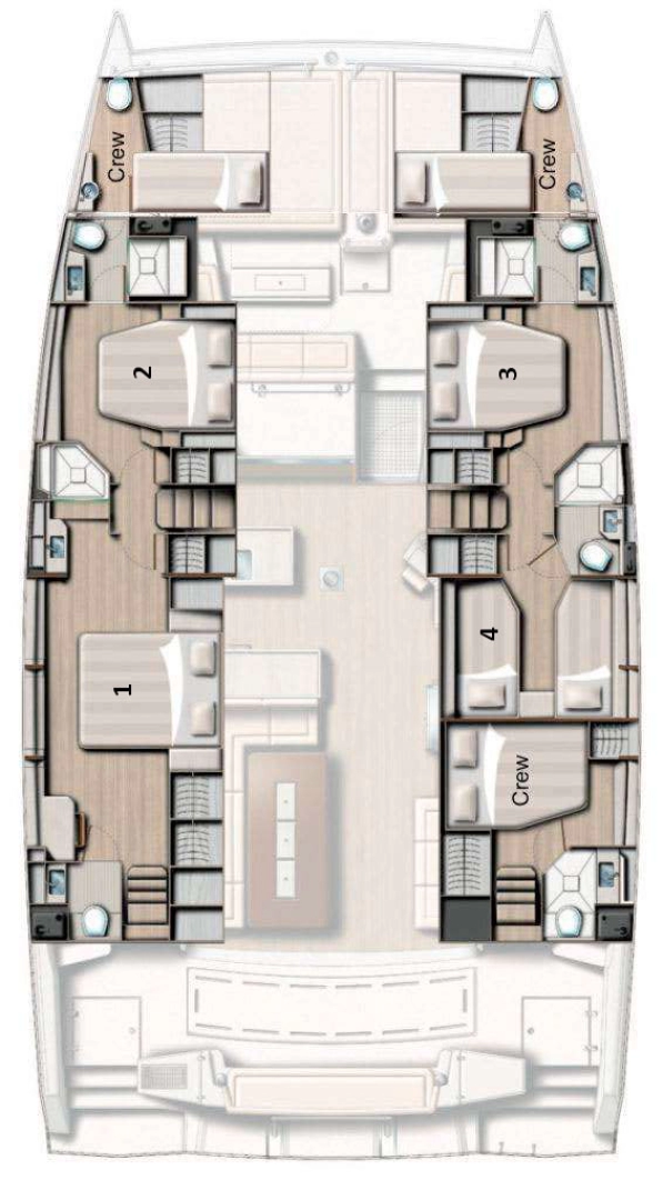 Catamaran rental in Salerno - Bali Bali 5.4