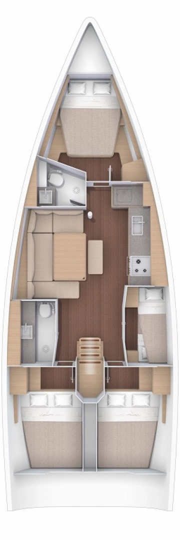 Sailboat rental in Adaköy - Dufour Dufour 430 Grand Large