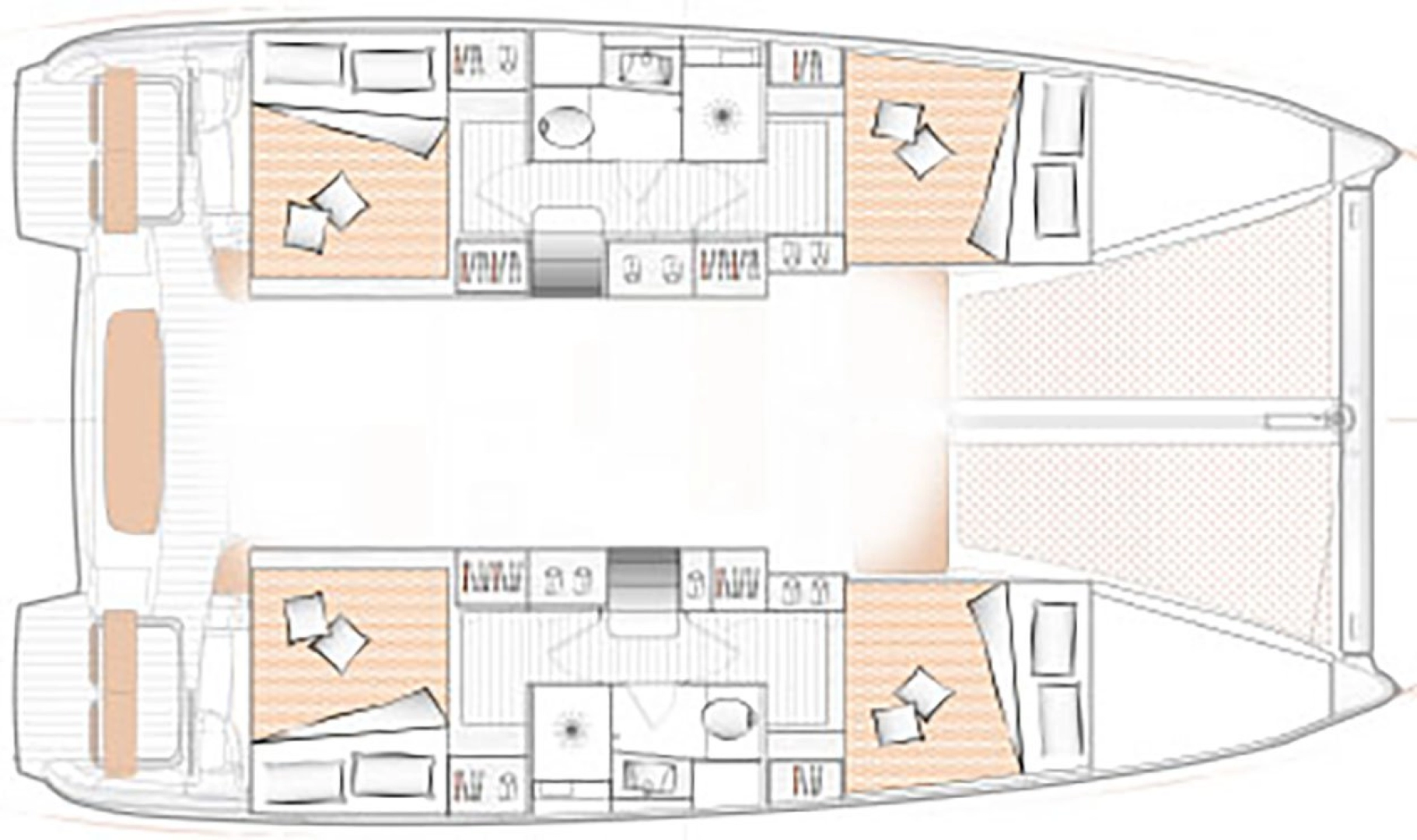 Bareboat Rental Catamaran Excess with a boat licence