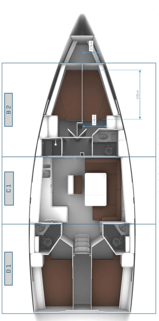 Bavaria Cruiser 46 in Marmaris on SamBoat