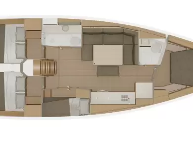 Bareboat Rental Sailboat Dufour with a boat licence