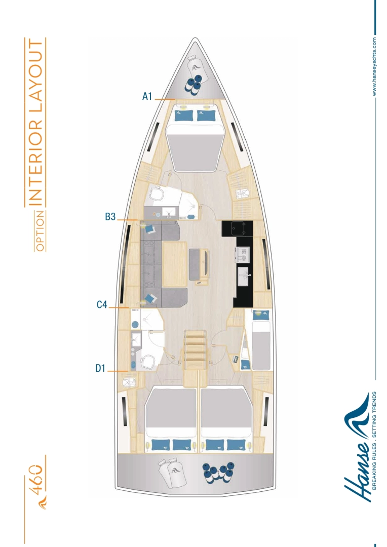 Boat rental Hanse Hanse 460 in Marseille on Samboat