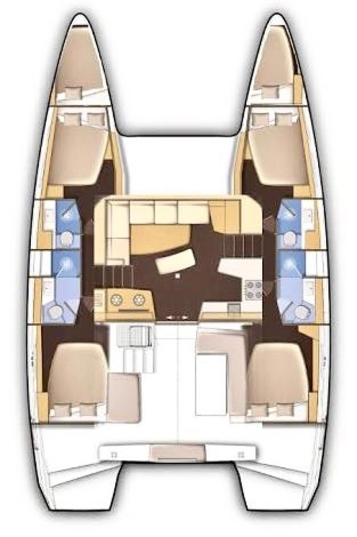 Bareboat Rental Catamaran Lagoon with a boat licence