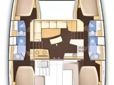 Bareboat Rental Catamaran Lagoon with a boat licence