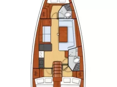 Bareboat Rental Sailboat Bénéteau with a boat licence