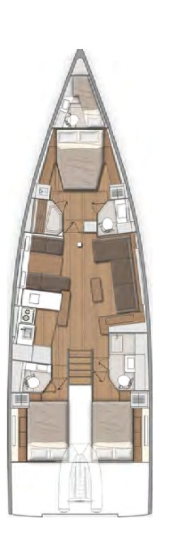 Sailboat rental with or without captain Bénéteau Cugnana Verde