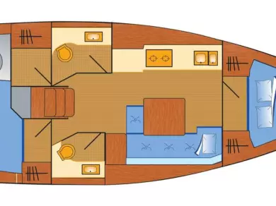 Boat rental Dufour Dufour 382 Grand Large in Barth on Samboat