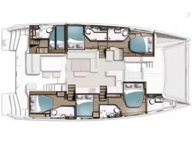 Leopard Catamarans / Robertson & Caine Leopard 52 in Furnari on SamBoat