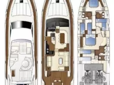 Bareboat Rental Luxury Yacht Ferretti with a boat licence