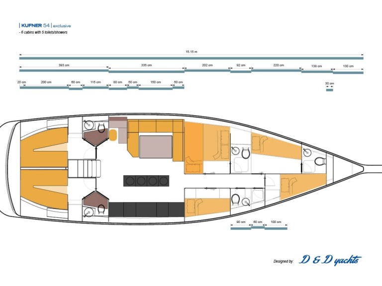 Rent a D&D Yacht D&D Kufner 57 Trogir