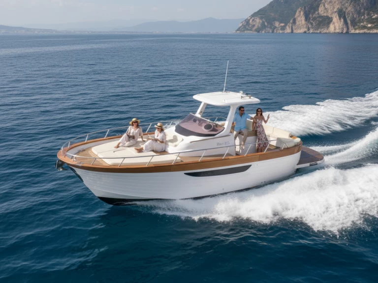 Bareboat Rental Motorboat Gozzo with a boat licence