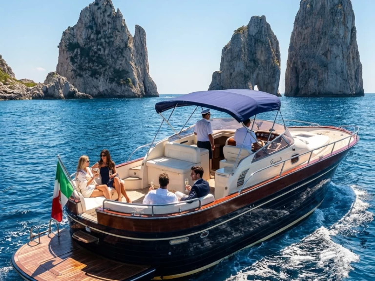 Bareboat Rental Motorboat Apreamare with a boat licence