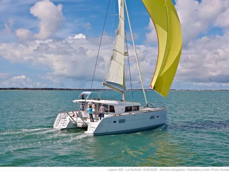 Bareboat Rental Catamaran Lagoon with a boat licence