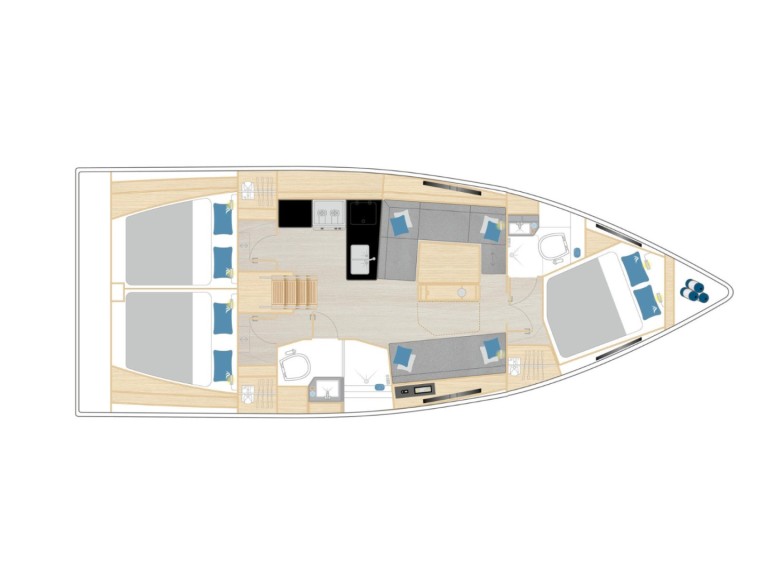 Yacht charter Furnari cheap Hanse 360