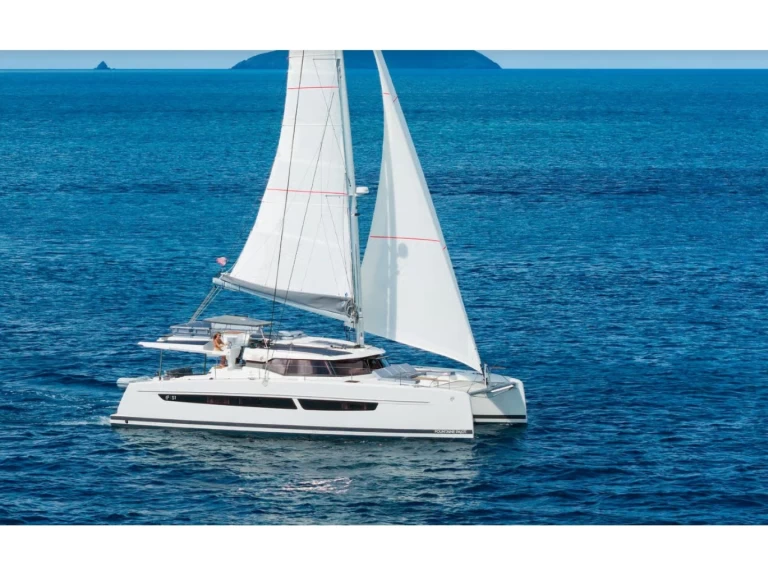 Bareboat Rental Catamaran Fountaine Pajot with a boat licence