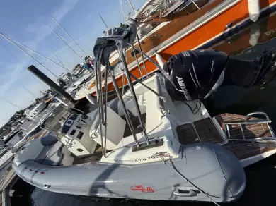 Nuova Jolly King 700 Rs charter bareboat or captained in  Arcachon