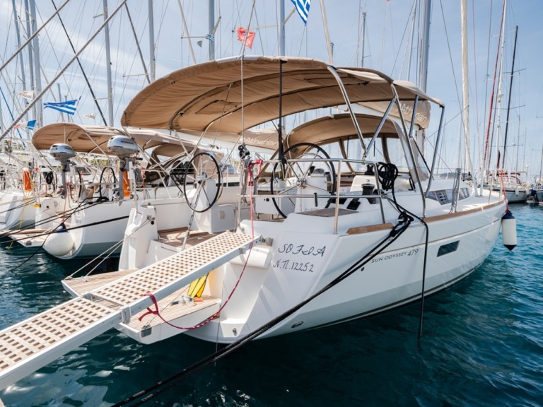 Jeanneau Sun Odyssey 479 charter bareboat or captained in  Nydri