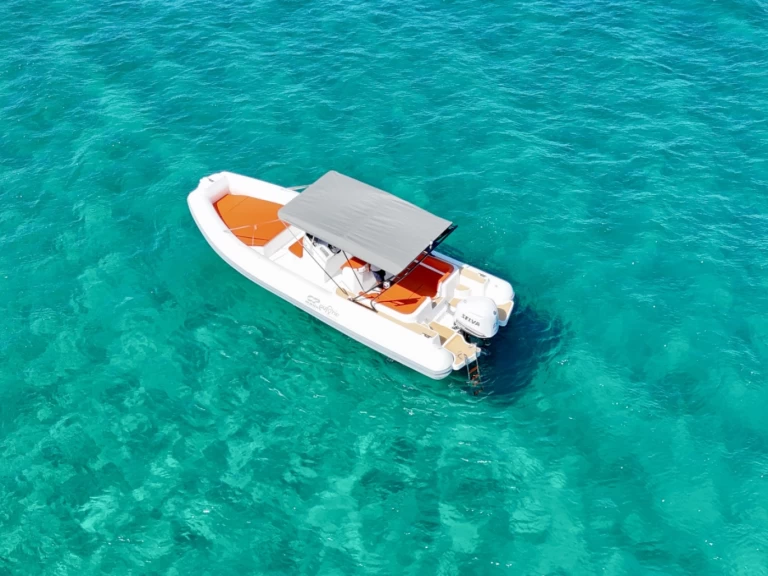 Bareboat Rental RIB op marine with a boat licence