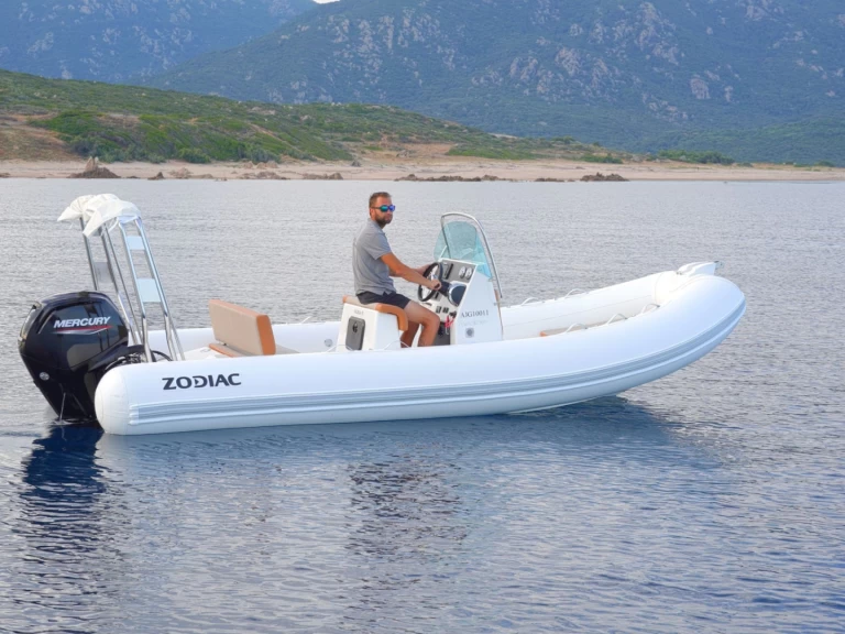 Bareboat Rental RIB Zodiac with a boat licence