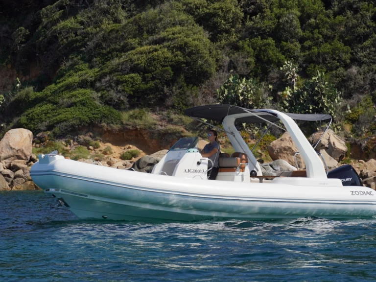 Bareboat Rental RIB Zodiac with a boat licence