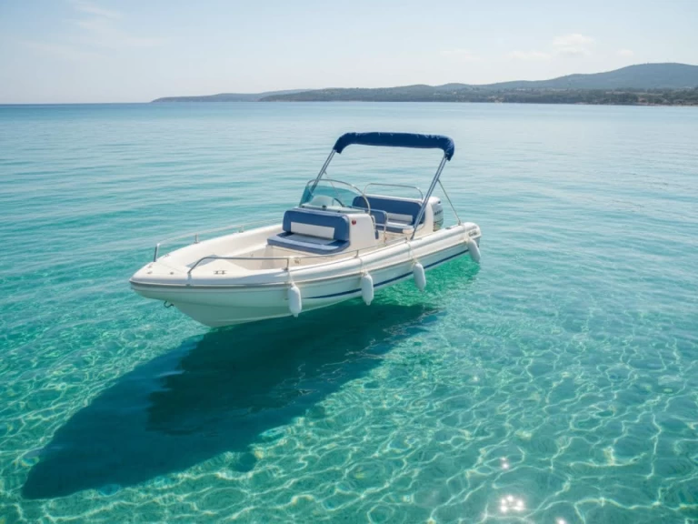 Quicksilver Alboran 550 open in Port de Cannes Marina on SamBoat