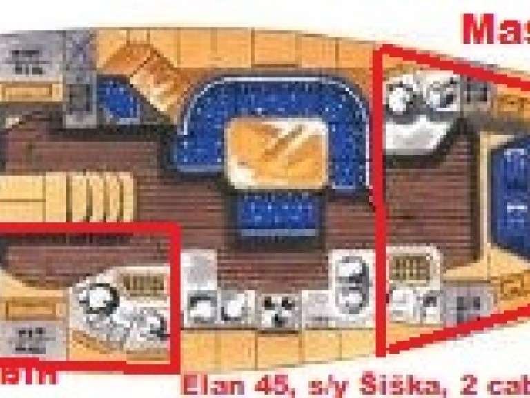 Elan Elan 45 / 2 cabin + Skipper cabin  charter bareboat or captained in  Sukošan