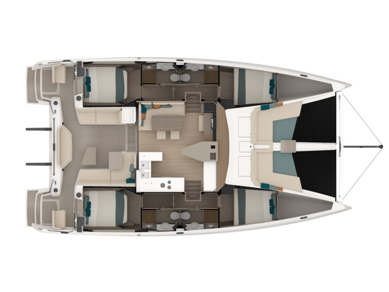 Bareboat Rental Catamaran Nautitech with a boat licence