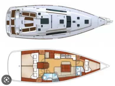 Bareboat Rental Sailboat Bénéteau with a boat licence