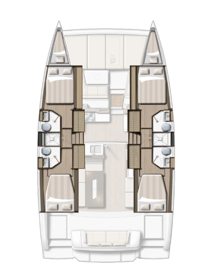 Catamaran rental in Port des Marines de Cogolin - Bali Bali 4.2