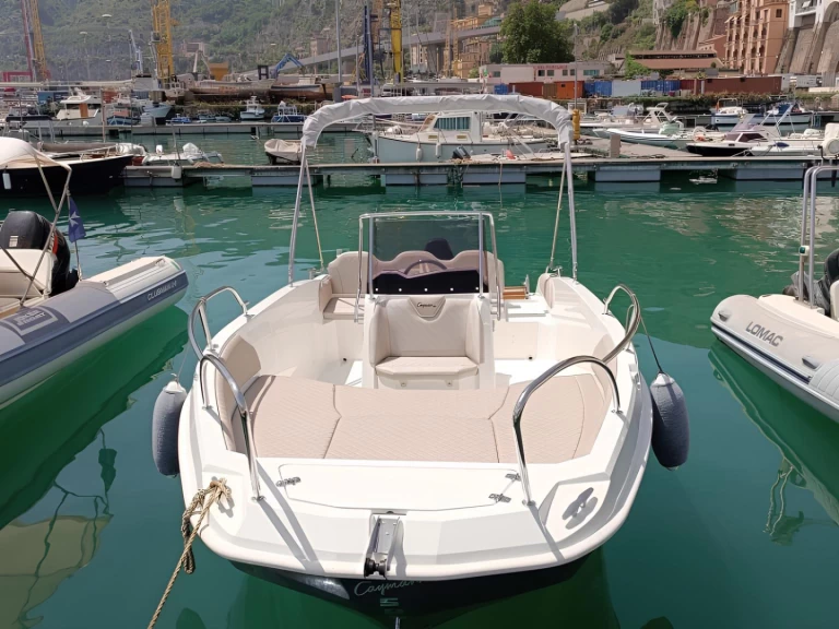 Bareboat Rental Motorboat Terminal Boat with a boat licence