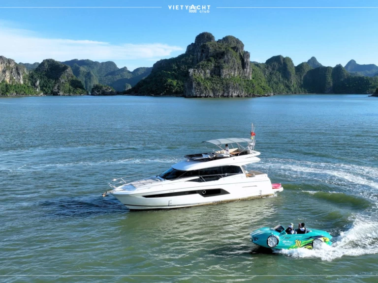 Yacht charter Hạ Long cheap Prestige 520 Fly