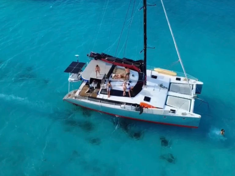 Bareboat Rental Catamaran Lazzi 47 with a boat licence