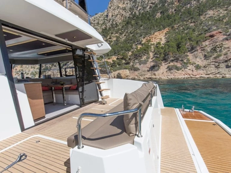 Bareboat Rental Catamaran Fountaine Pajot with a boat licence