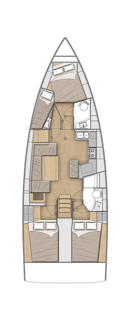 Yacht charter Lefkáda cheap Oceanis 40.1